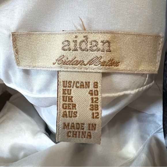 Aidan Mattox NWT Floral Sleeveless Double V Waist Cutouts Maxi Dress Women 8 - Picture 13 of 14